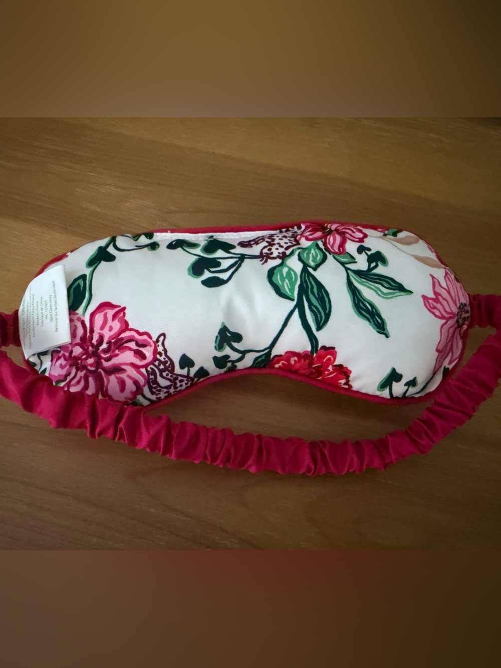 NWOT Lilly Pulitzer eye sleep mask floral satin